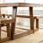 Linzy Pine Solid Wood Dining Table-415220511-415220501