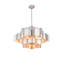 Lustre 12 lumières à 3 niveaux avec intérieur en feuille d'or Lillard-29552706
