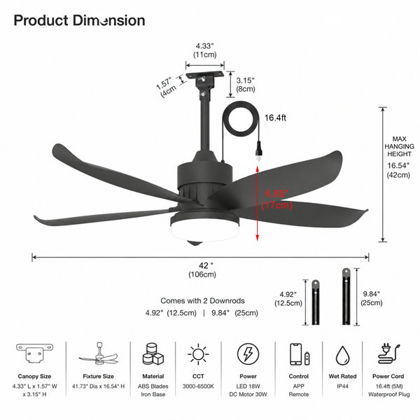 Dimensions du produit