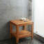 Banc de douche teck l 16,75" Yemanja