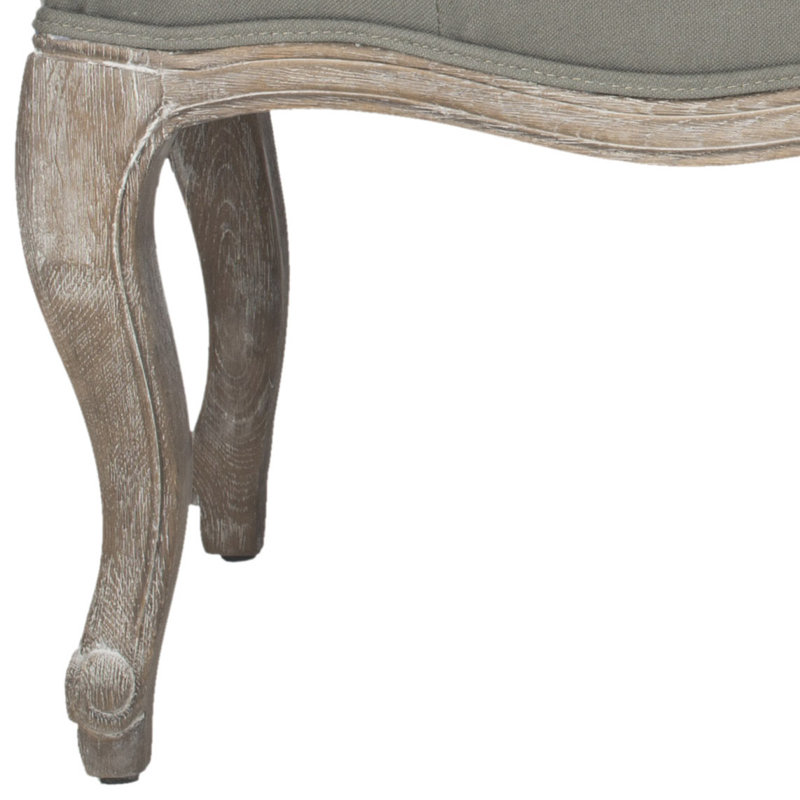 Banc recouverts de tissu d'ameublement Fleur, Brume de mer