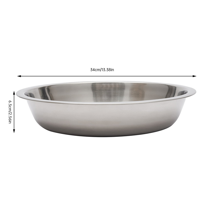 4.76Qt Round Stainless Steel Chafing Dish Warming Tray With Lid, Gold