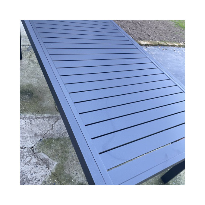 10-Person Extendable Aluminum Outdoor Dining Table