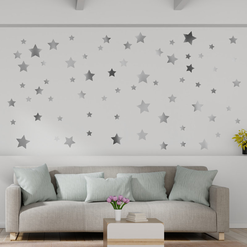 Alberta Wall Sticker, Silver Metallic, Single