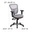 Mid-Back Mesh Multifunction Executive Swivel Ergonomic Office Chair with Adjustable Arms-63480812