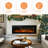 Rayva Front-Venting Recessed and Wall-Mounted Electric Fireplace-435000870