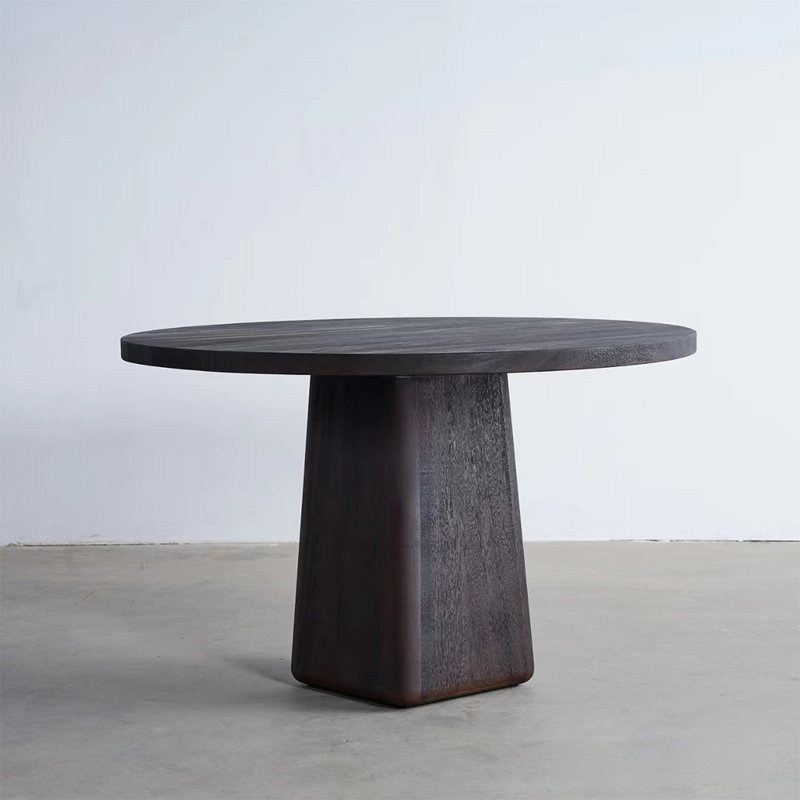 Modern simple solid wood dining table, 29.5”H x 51”L x 51”W