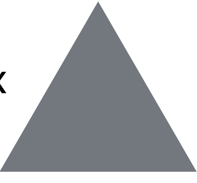 Décalcomanie murale motif triangle, Gris orage, H 4 po x l 4 po x P 0,01 po