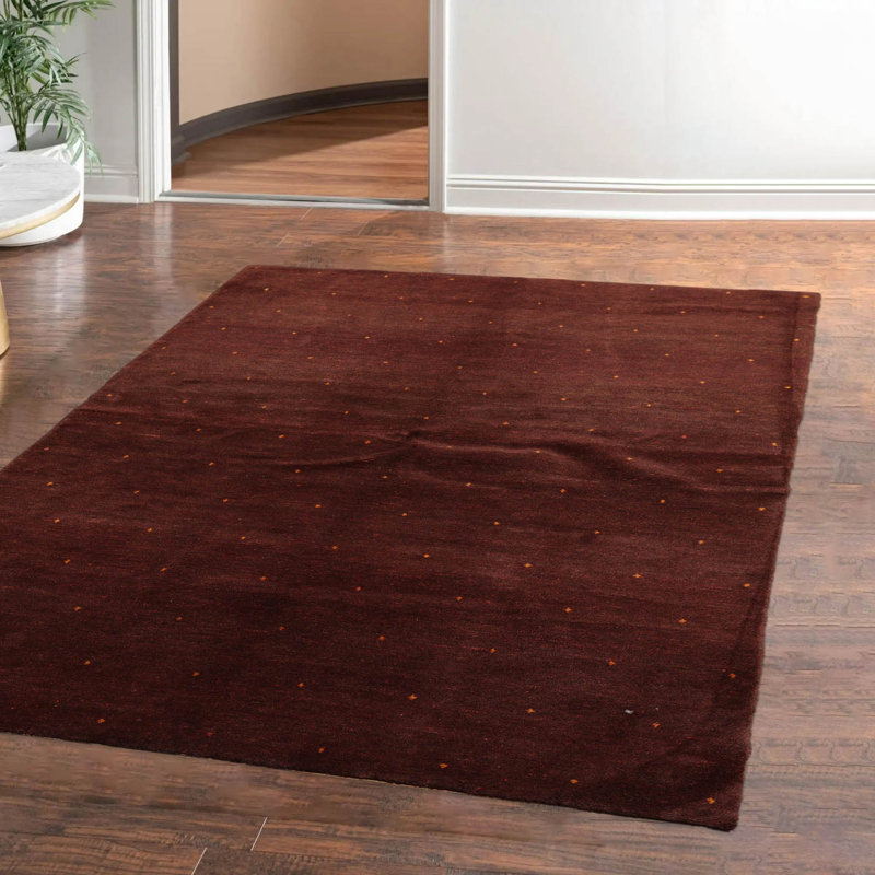 Siwar One-of-a-Kind Rectangle 4' X 6' 1980s Wool Area Rug in Chocolate