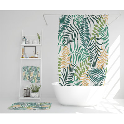 Nequita Polyester Shower Curtain Set