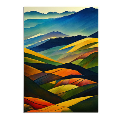 Watercolour Meadow Landscape No.5 - Wall Art
