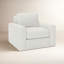 Chaise pivotante rembourrée Jonie-113066958
