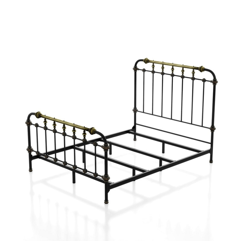 Mobilier de chambre à coucher style transitionnel noir antique 1pc