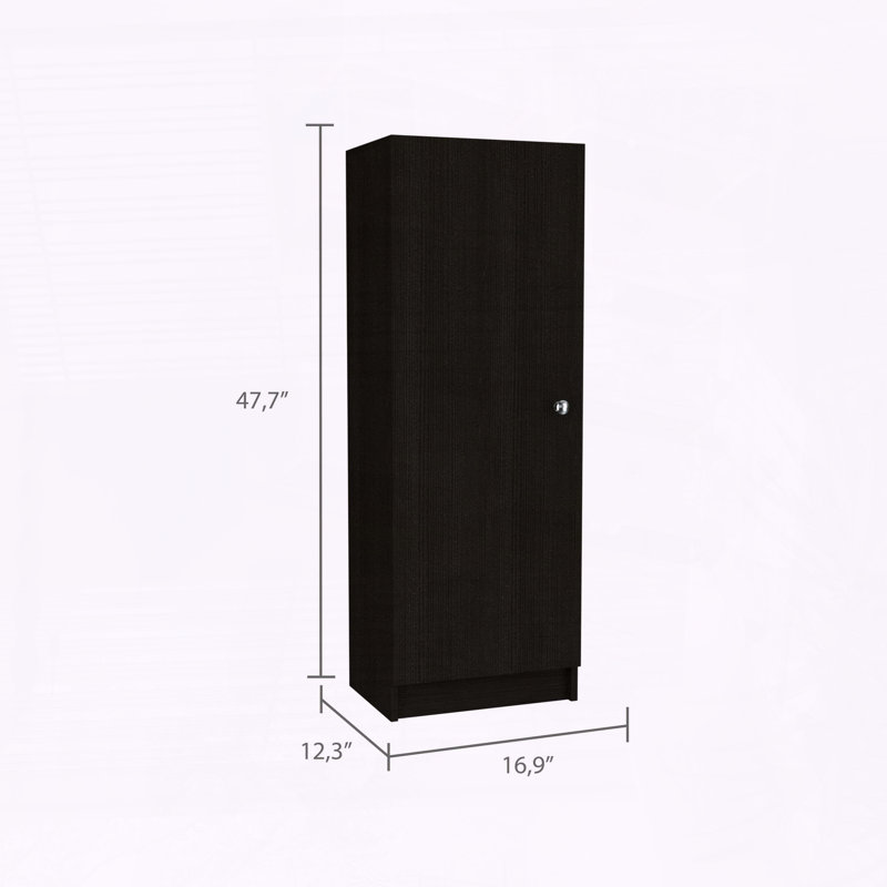 Armoire de rangement à quatre portes Belleria, Noir
