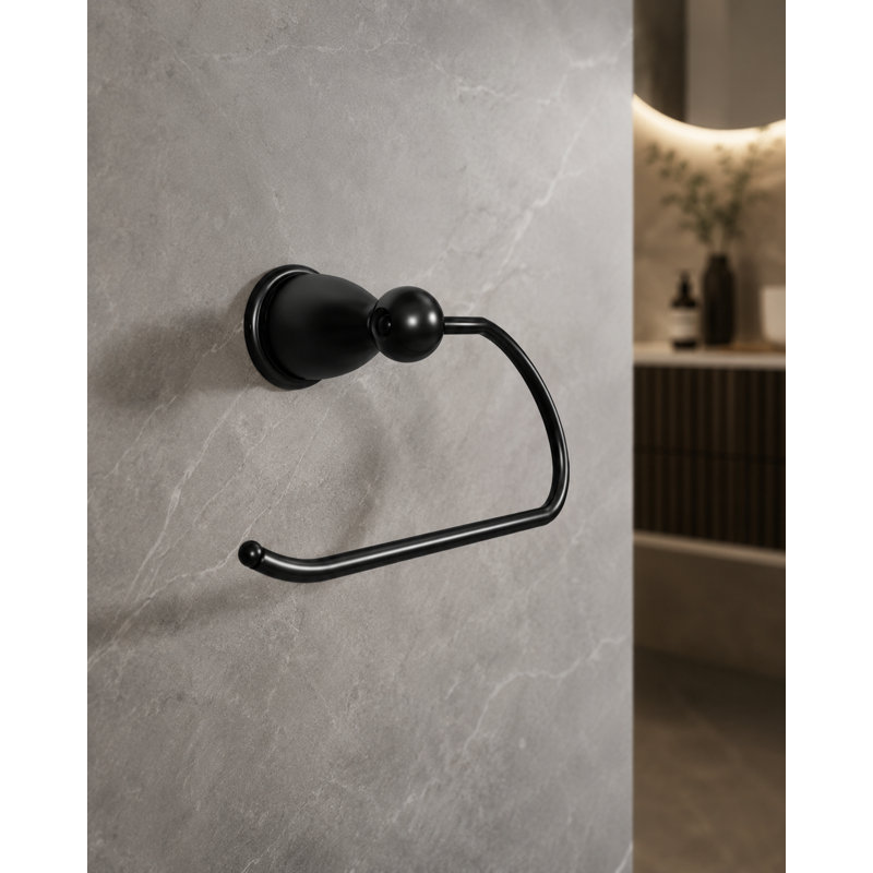 Porte-papier hygiénique mural, Noir