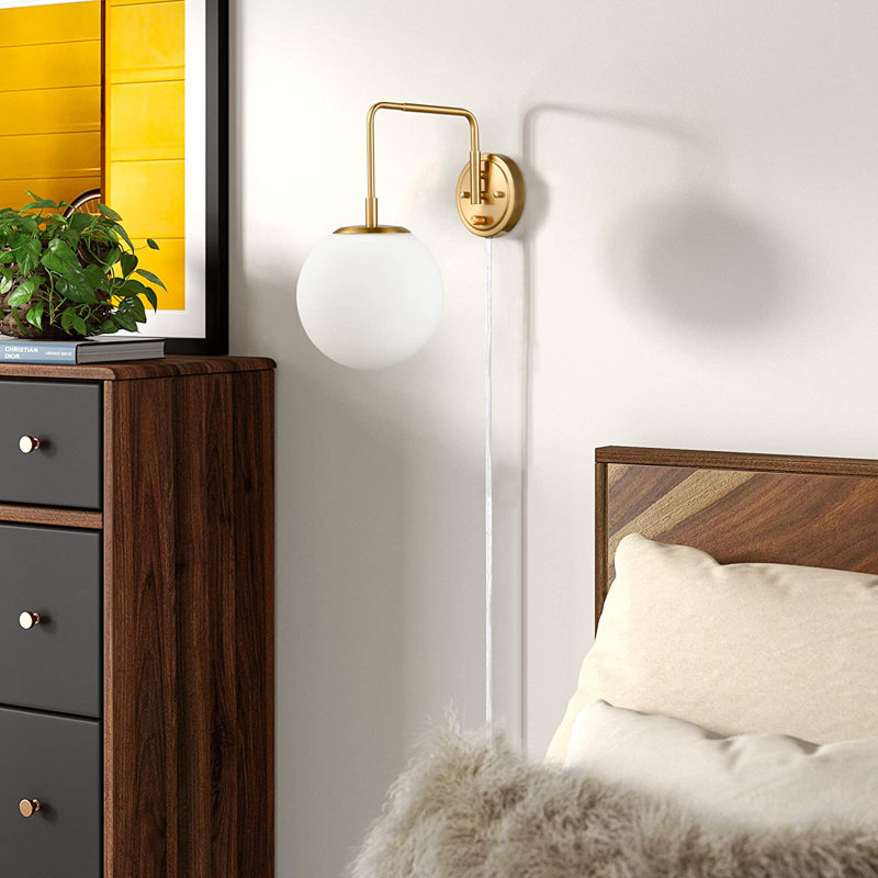 Applique murale en laiton Samire Opale