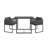 Nesting Outdoor Bistro Set With Cushions