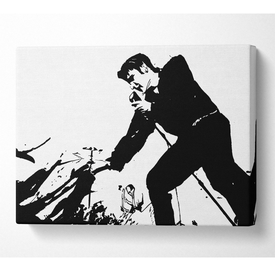 Elvis Presley auf der Bühne - Kunstdrucke auf Leinwand