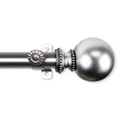Tringle à rideaux simple à baie vitrée ajustable de 28 à 48 po Bellcast
