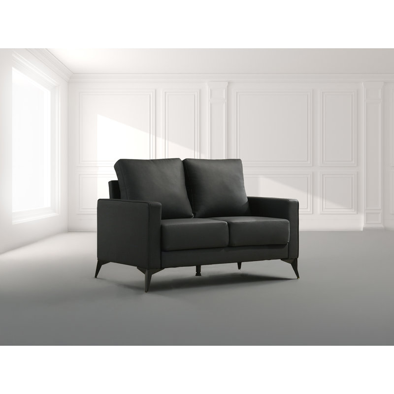 Causeuse contemporaine rembourrée 51,5 po