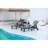 Outdoor Grey Lounge Chair (2). 5 Oversized Chaise With Wheels & Cup Holder. , . . Easy Installation. 500Lbs Capacity. Modern Classic Patio Furniture 2Pcs Lounge. 5-Positions Weather . Simple Assembly-120261392