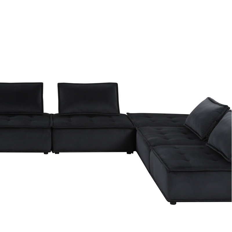Velvet 5 Pc Sectional Sofa