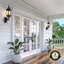 Aquira Satin Black Outdoor Wall Lantern