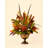 Wildflower and Feather Floral Arrangement in Vase - One Sided 