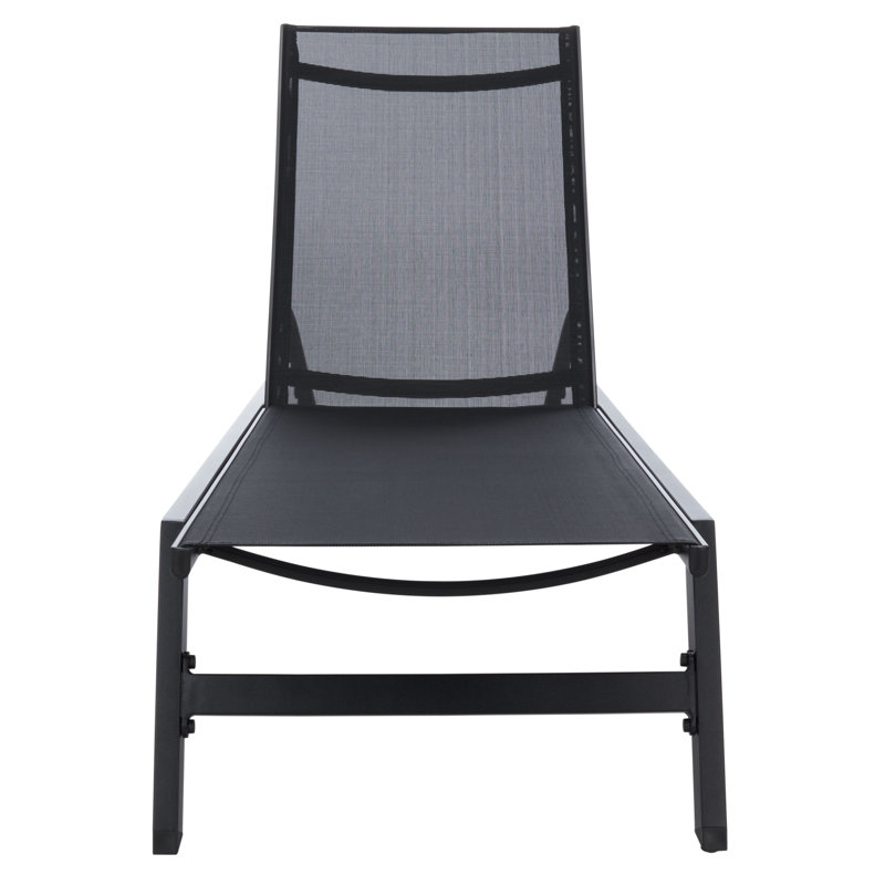 Caela Outdoor Chaise Sunlounger, Black