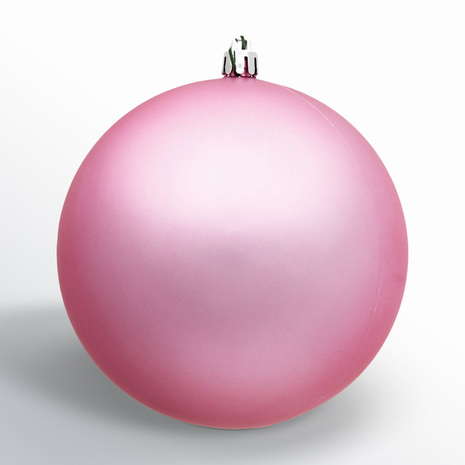 Shatterproof Bauble, 3" H x 3" W x 3" D, Pink Matte
