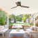 48" Figgs 3 - Blade LED Flush Mount Ceiling Fan with Remote Control and Light Kit Included