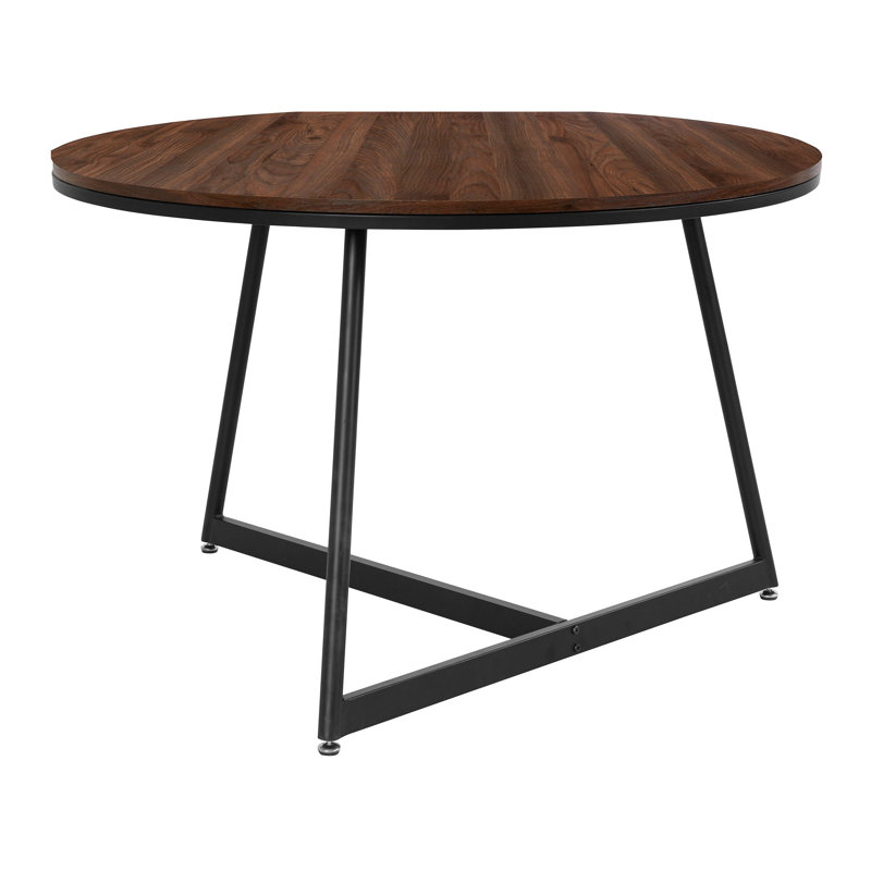 Kerria Round Metal Base Dining Table