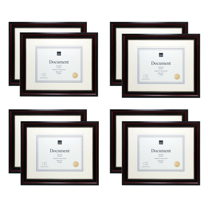 Beaded Picture Frame with Mat