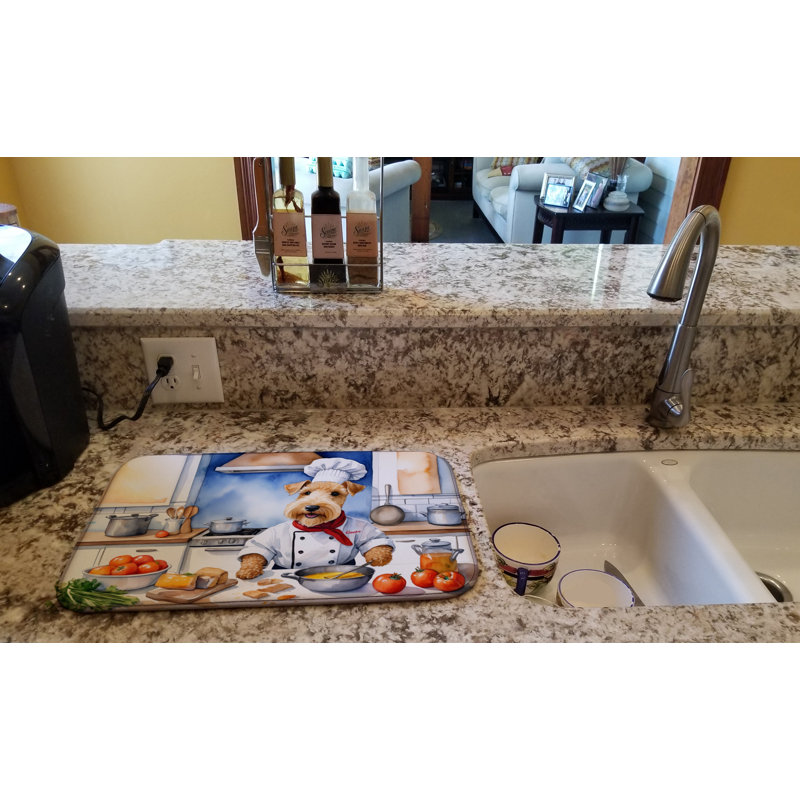 Tapis de séchage Lakeland Terrier The Chef