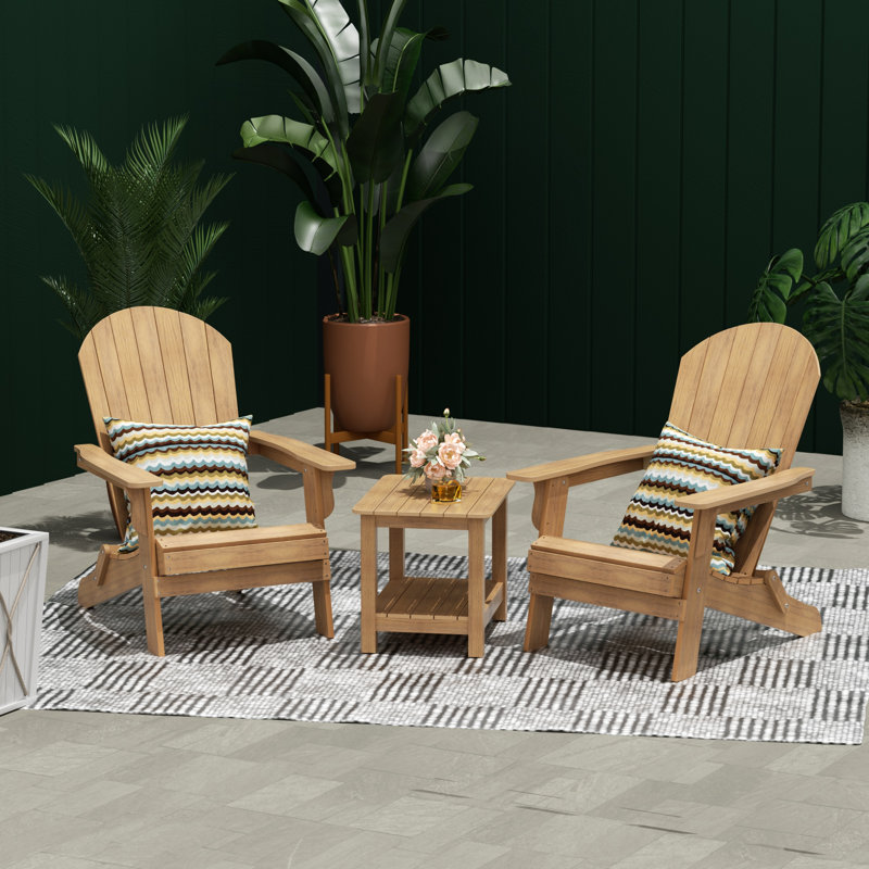 Arrlo 2 - Person Patio Conversation Set, Brown