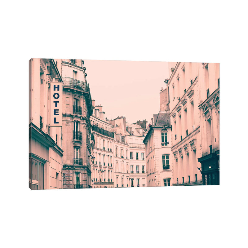 L'Hotel 1 Piece Wall Art on Canvas, 20.32 cm H x 30.48 cm W, Wrapped Canvas