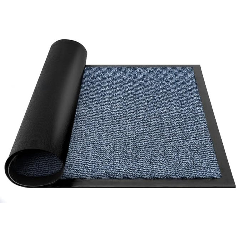 Non-Slip Doormat, Blue, 90cm W x 120cm L