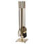 Ensemble d'outils de foyer Modern Ember Harriet - comprend une brosse, une pelle, un tisonnier, des pinces et un support - acier-91366814