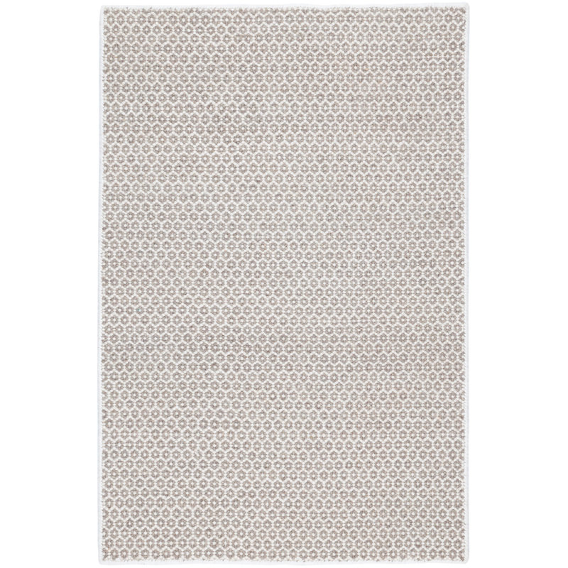 Honeycomb Handwoven Wool Rug, Runner 2'6" x 8', French Blue/Ivory