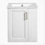 Meuble-lavabo de salle de bain avec lavabo, armoire de salle de bain murale avec porte à fermeture douce