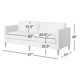 Clifford 87" Upholstered Custom Sofa