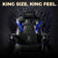GTPLAYER Adjustable Faux Leather Swiveling PC & Racing Game Chair-126344845
