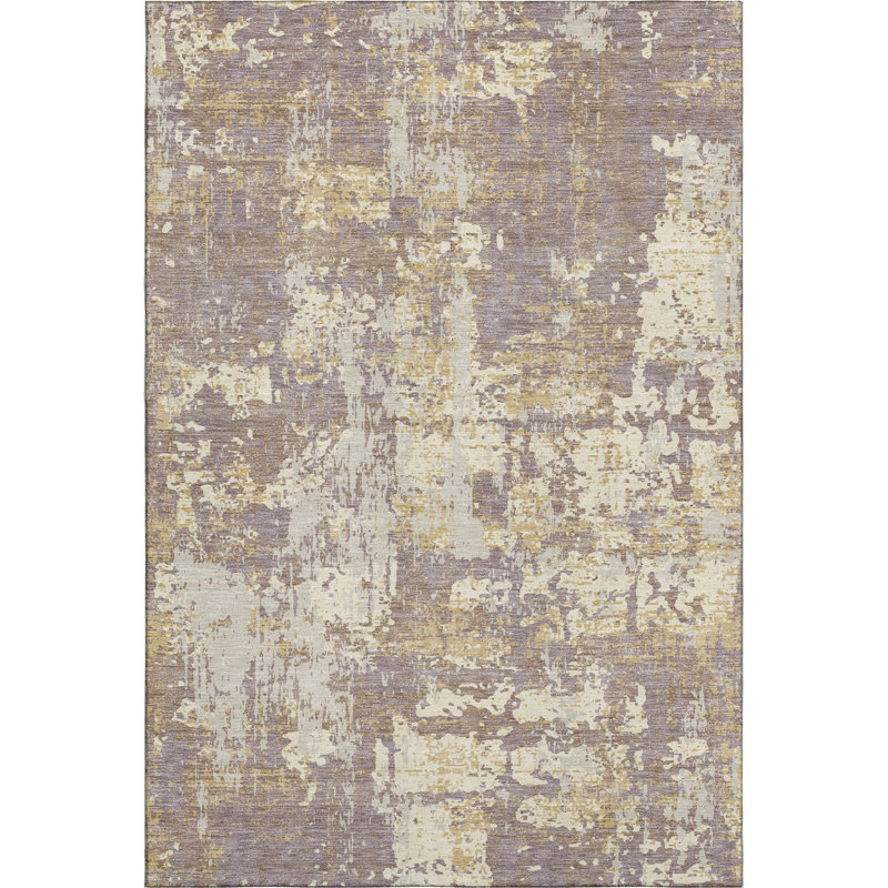 Premium Machine Washable Mayfield AMF1008 Abstract Rug, Rectangle 3' x 5'