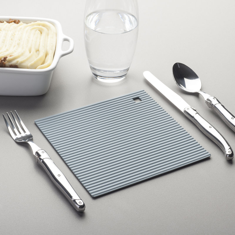 Silicone 2 Piece Trivet Set, Duck Egg Blue