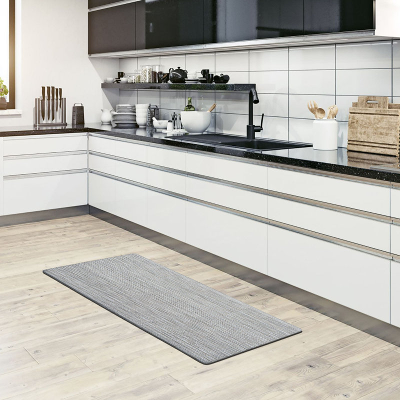 Tapis de cuisine ultra-doux anti-fatigue, 20 po, Gris