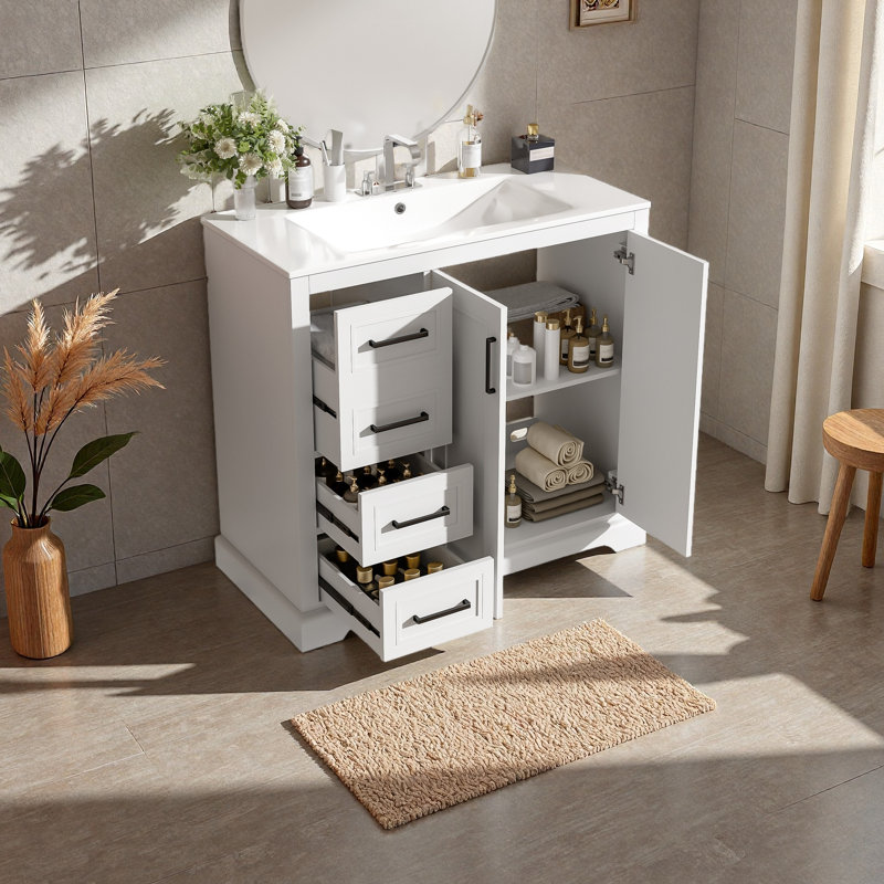 Meuble-lavabo moderne 36 "avec lavabo en céramique