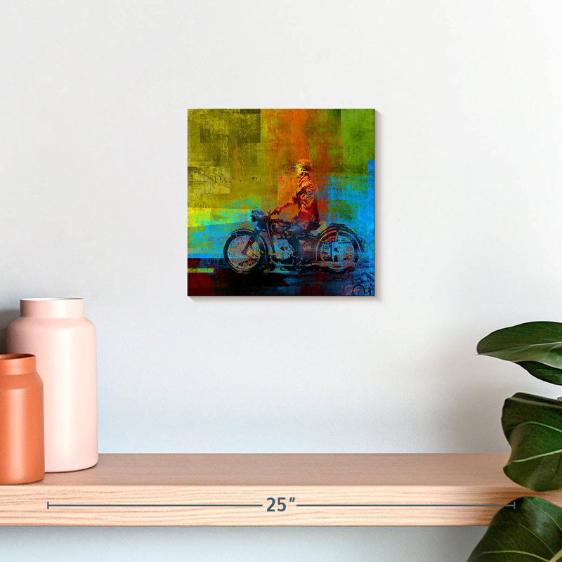 Mehar Motorcycle, 10" H x 10" W
