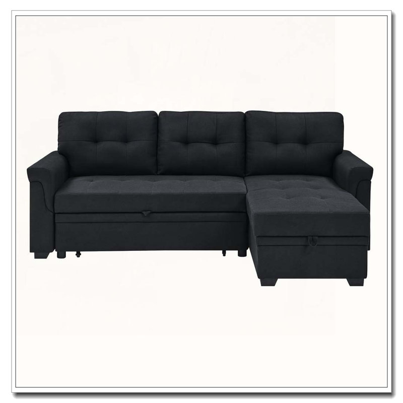 86'' Upholstered Pull-Out Sofa Bed