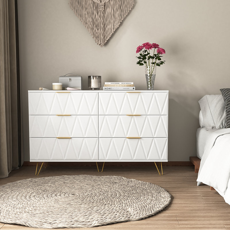 Commode 6 tiroirs Exmore