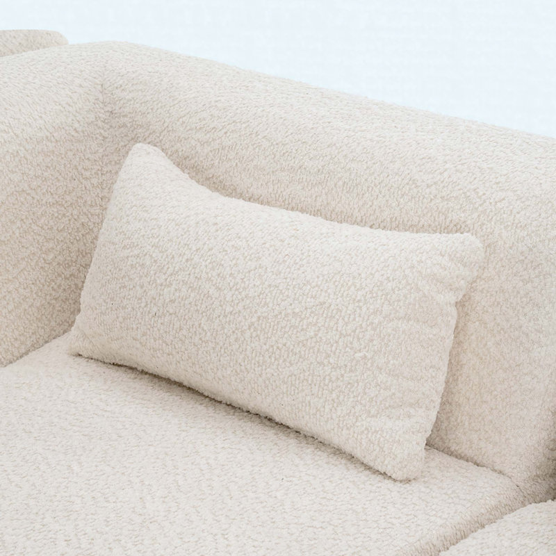 Canapé rembourré Bonely, Beige